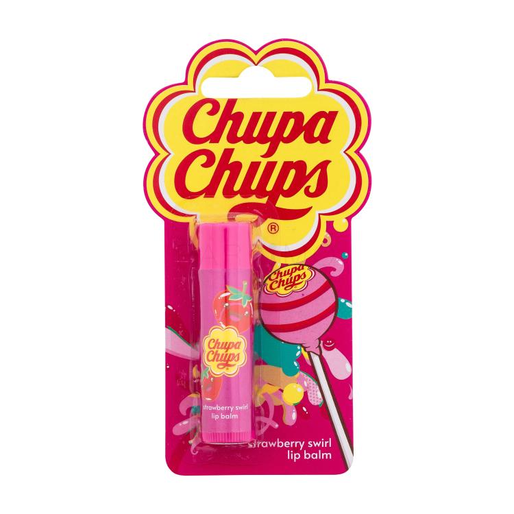 Chupa Chups Lip Balm Strawberry Swirl Balsamo per le labbra bambino 4 g