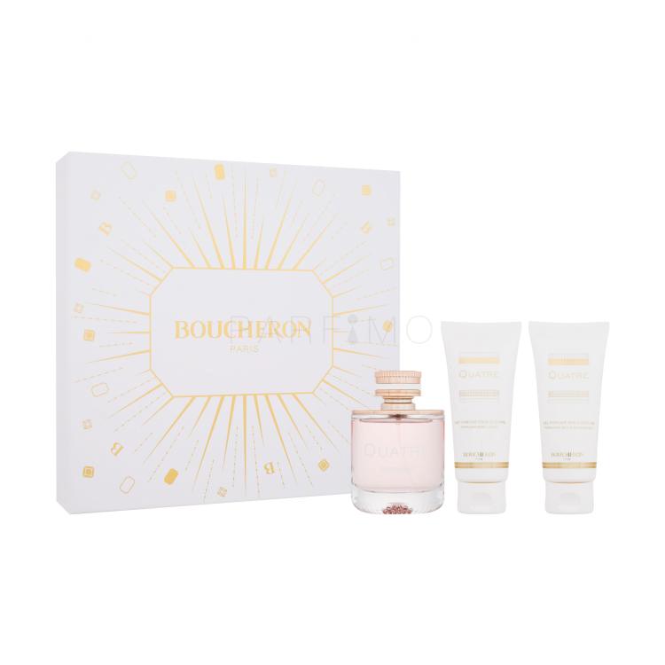 Boucheron Quatre Pacco regalo eau de parfum 100 ml + lozione corpo 100 ml + gel doccia 100 ml