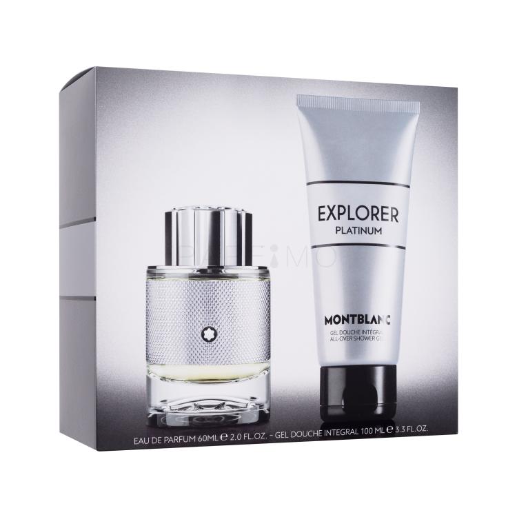 Montblanc Explorer Platinum Pacco regalo eau de parfum 60 ml + doccia gel 100 ml