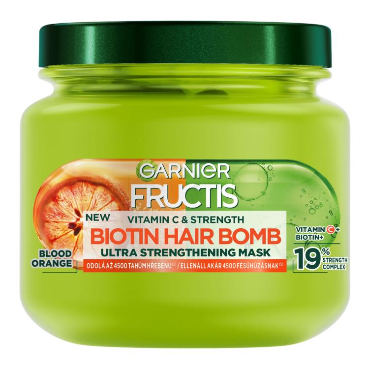 Garnier Fructis Vitamin &amp; Strength Biotin Hair Bomb Maschera per capelli donna 320 ml