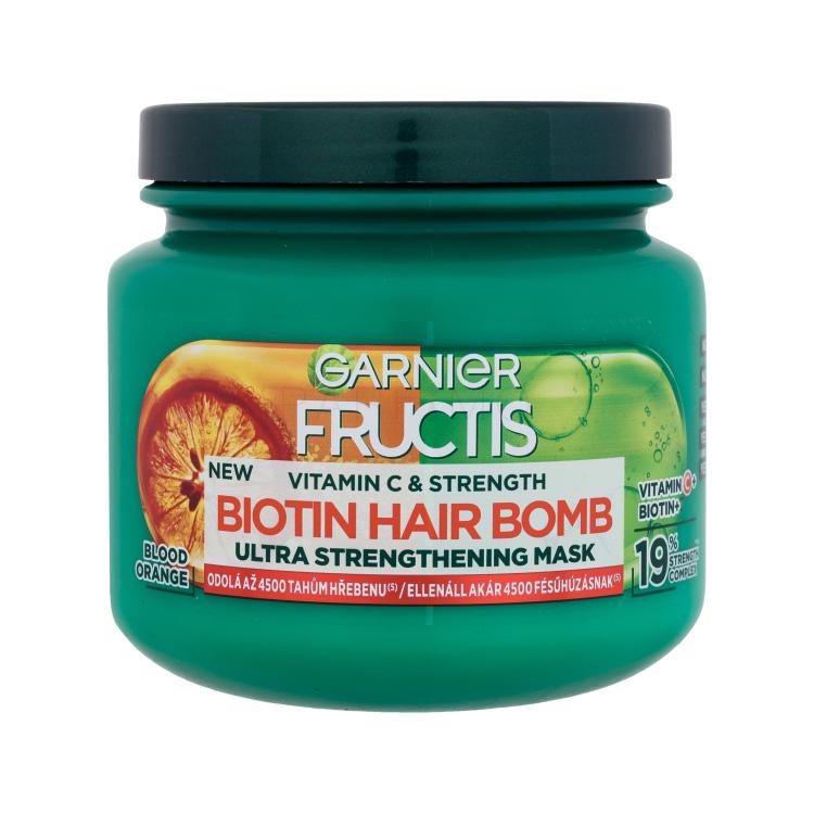 Garnier Fructis Vitamin &amp; Strength Biotin Hair Bomb Maschera per capelli donna 320 ml