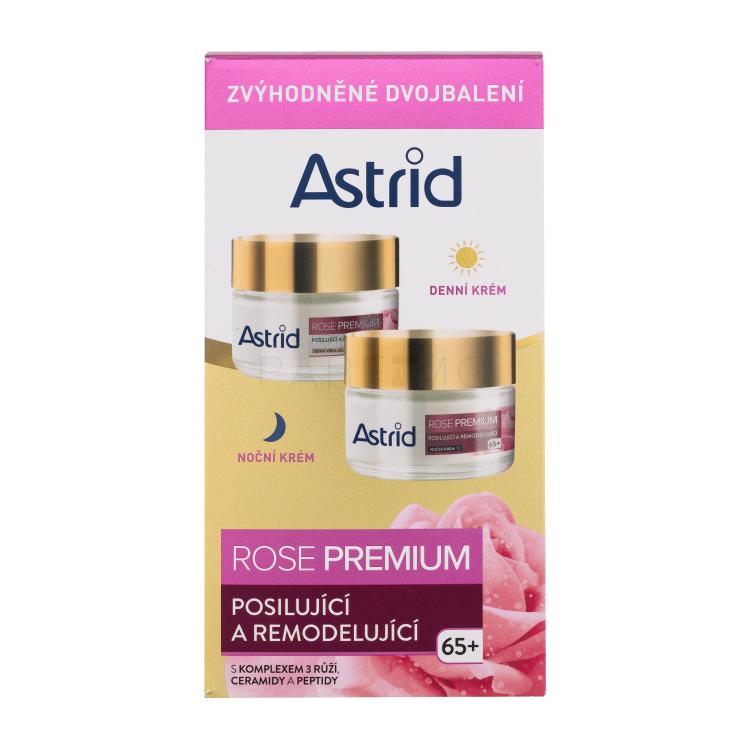 Astrid Rose Premium Pacco regalo crema giorno per il viso Rose Premium Fortifying &amp; Reshaping Day Cream 50 ml + crema notte per il viso Rose Premium Fortifying &amp; Reshaping Night Cream 50 ml