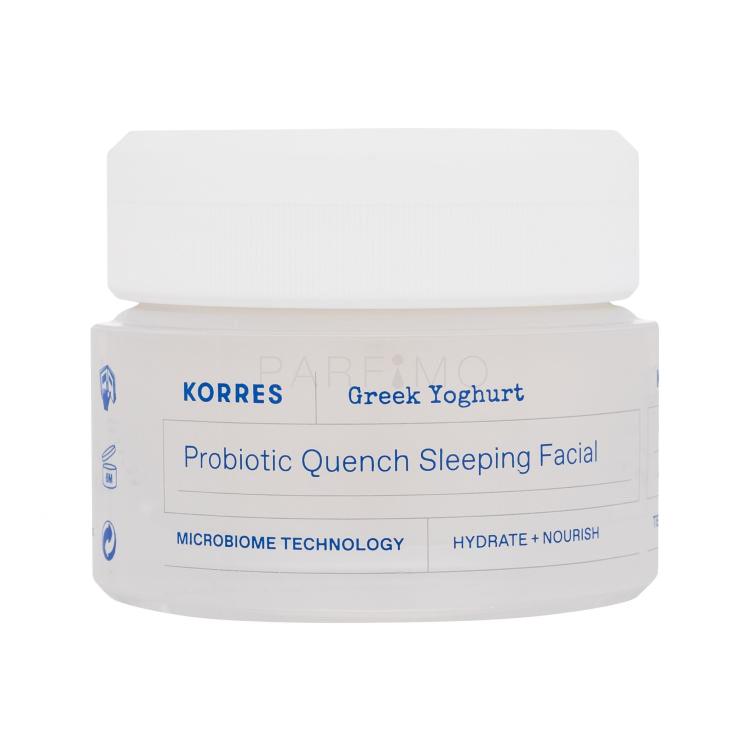 Korres Greek Yoghurt Probiotic Quench Sleeping Facial Crema notte per il viso donna 40 ml