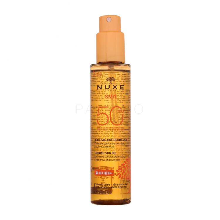 NUXE Sun Tanning Sun Oil SPF50 Protezione solare corpo 150 ml