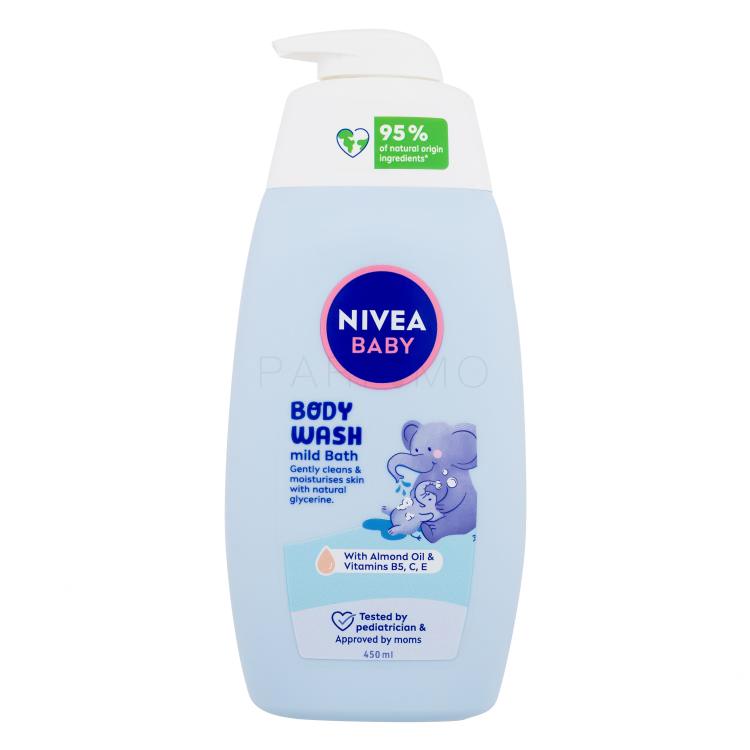 Nivea Baby Body Wash Mild Bath Doccia gel bambino 450 ml