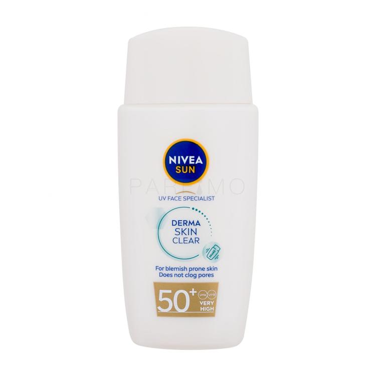 Nivea UV Face Specialist Derma Skin Clear SPF50+ Protezione solare viso donna 40 ml