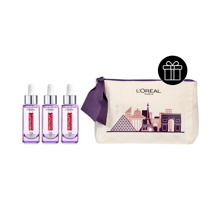 Set Siero per il viso L&#039;Oréal Paris Revitalift Filler HA 1,5% + Trousse cosmetica L&#039;Oréal Paris Cosmetic Bag