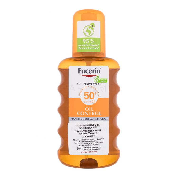 Eucerin Sun Oil Control Dry Touch Transparent Spray SPF50+ Protezione solare corpo 200 ml