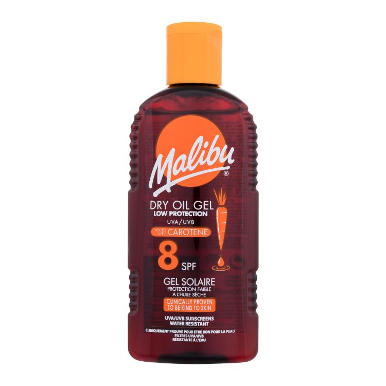 Malibu Dry Oil Gel With Carotene SPF8 Protezione solare corpo 200 ml