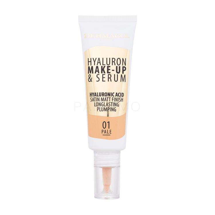 Dermacol Hyaluron Make-Up &amp; Serum Fondotinta donna 25 g Tonalità 01 Pale
