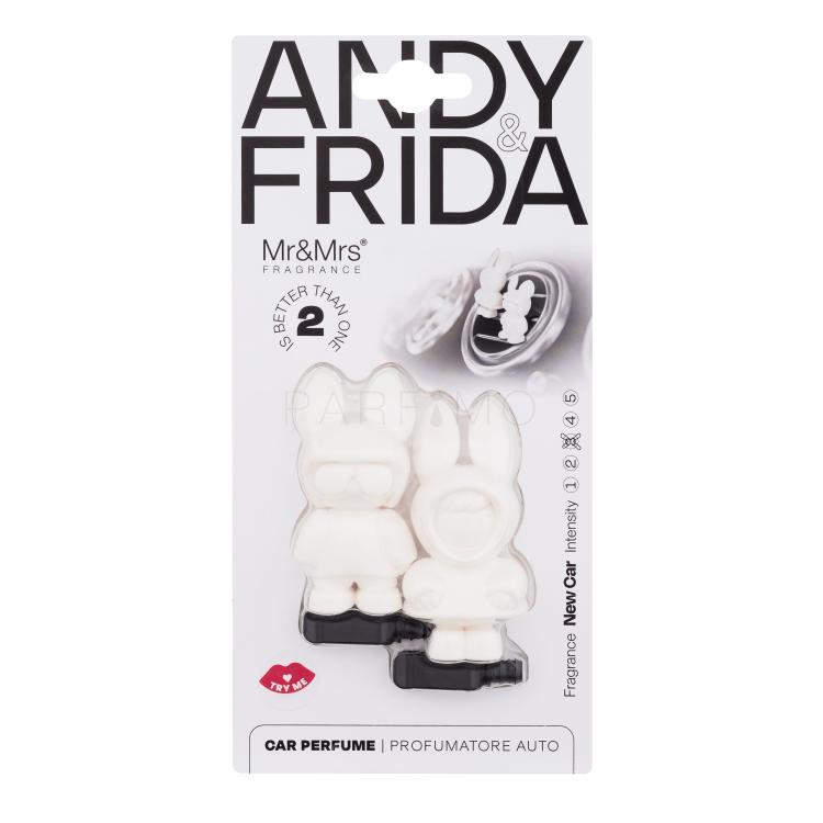 Mr&amp;Mrs Fragrance Andy &amp; Frida New Car Deodorante per auto 1 pz