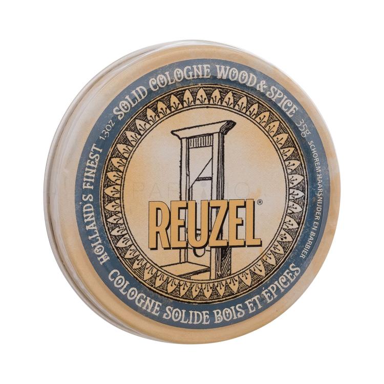Reuzel Solid Cologne Wood &amp; Spice Profumo in crema uomo 35 g