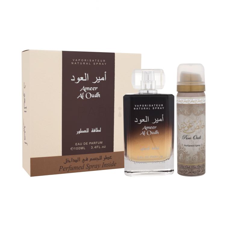 Lattafa Ameer Al Oudh Pacco regalo eau de parfum 100 ml + deodorante 50 ml