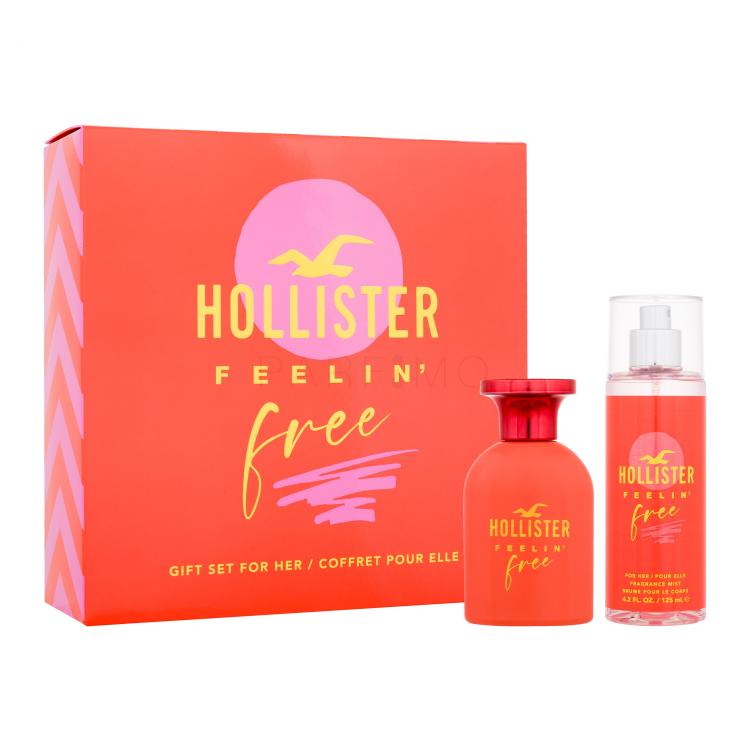 Hollister Feelin&#039; Free Pacco regalo eau de parfum 50 ml + spray corpo 125 ml