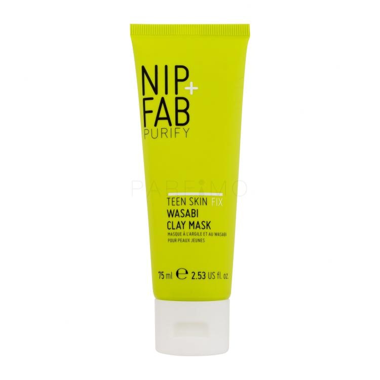 NIP+FAB Purify Teen Skin Fix Wasabi Clay Mask Maschera per il viso donna 75 ml