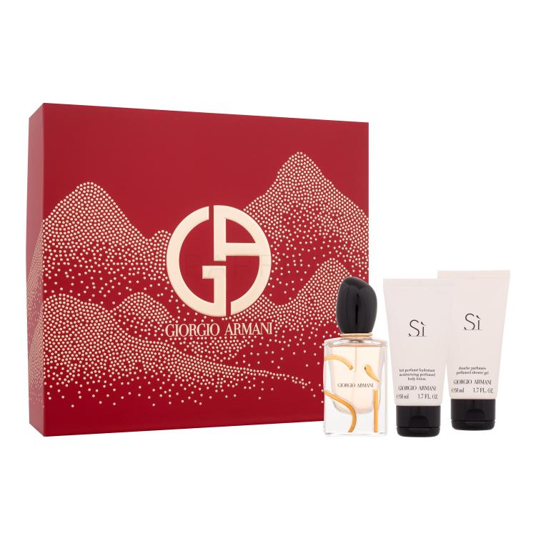 Giorgio Armani Sì Pacco regalo eau de parfum 50 ml + lozione corpo 50 ml + gel doccia 50 ml