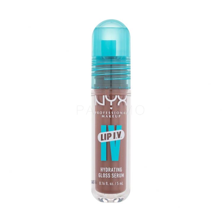 NYX Professional Makeup Lip I.V. Hydrating Gloss Stain Lucidalabbra donna 5 ml Tonalità 04 Cocoa Quench!