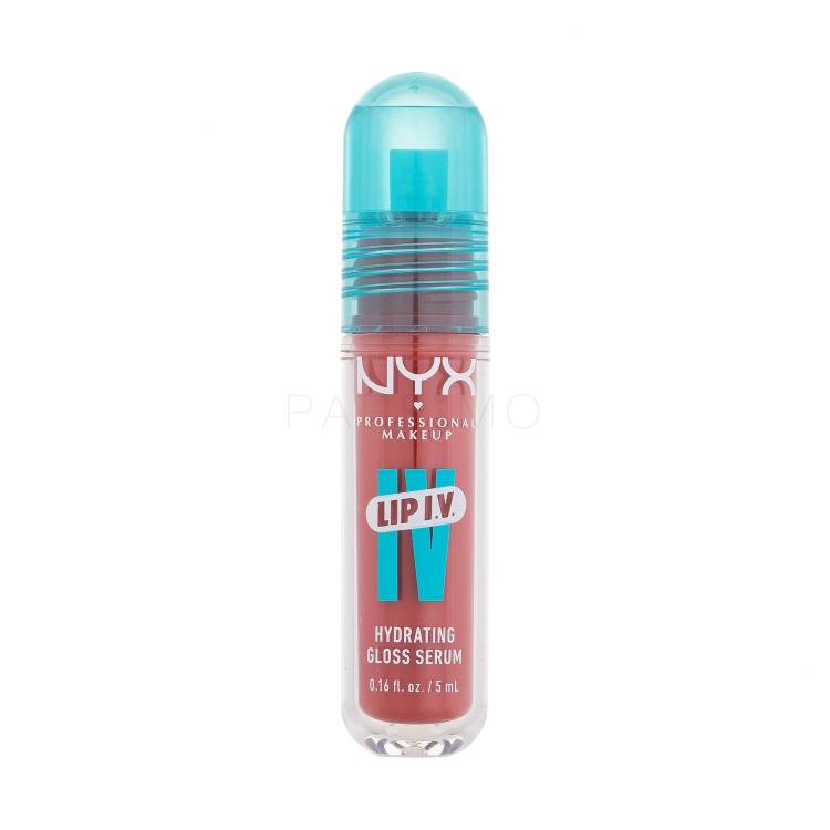 NYX Professional Makeup Lip I.V. Hydrating Gloss Stain Lucidalabbra donna 5 ml Tonalità 12 Burst That Tang!