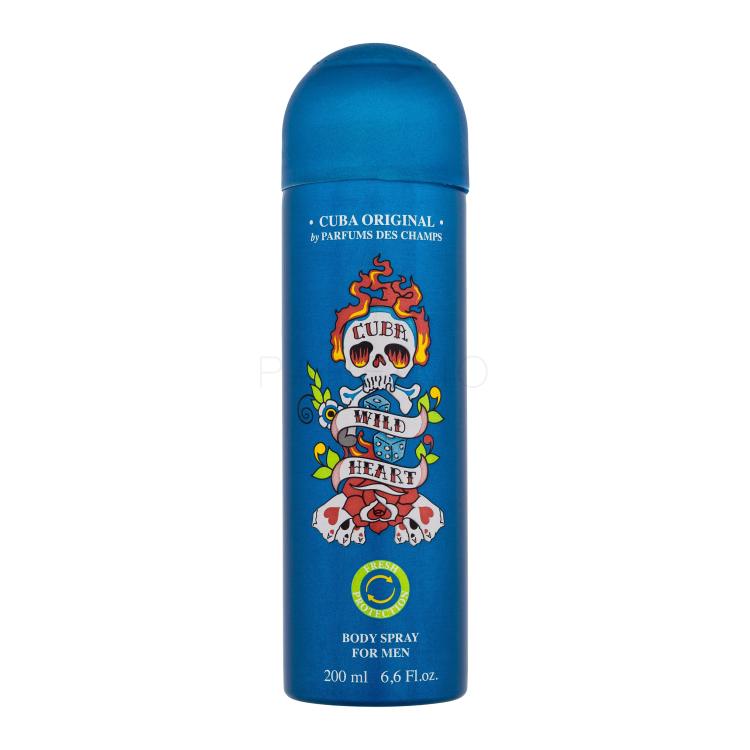 Cuba Wild Heart Deodorante uomo 200 ml