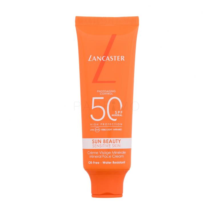Lancaster Sun Beauty Sensitive Skin Mineral Face Cream SPF50 Protezione solare viso 50 ml