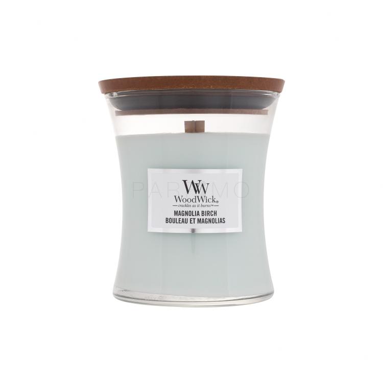 WoodWick Magnolia Birch Candela profumata 275 g