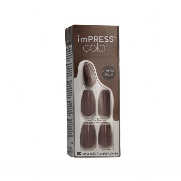 Kiss imPRESS Color Coffin Shape Unghie finte donna Tonalità 507 Dusk Till Dawn Set