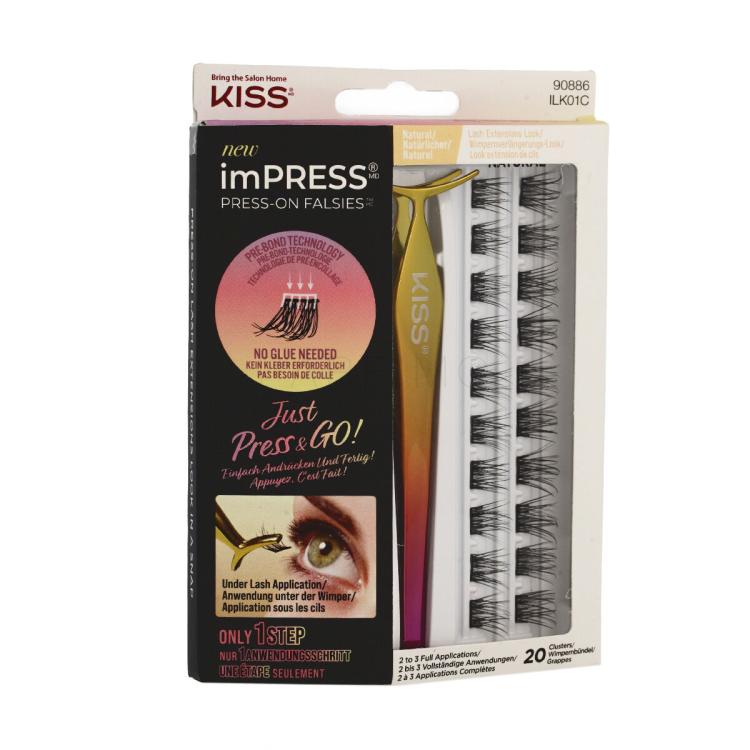 Kiss imPRESS Press-on Falsies Natural Ciglia finte donna Set