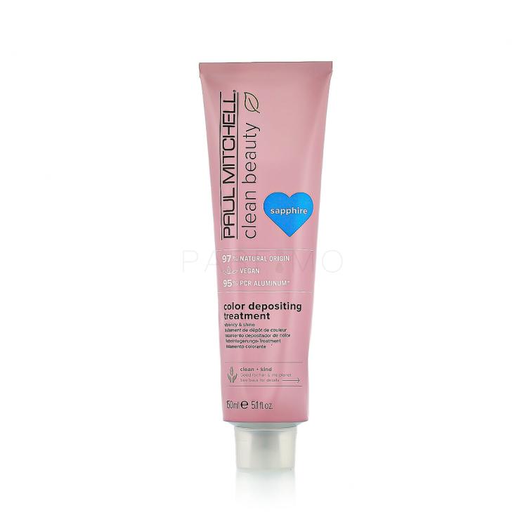Paul Mitchell Clean Beauty Color Protect Color Depositing Treatment Maschera per capelli donna 150 ml Tonalità Sapphire