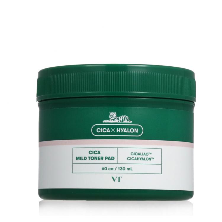 VT Cosmetics Cica Mild Toner Pad Salviettine detergenti 60 pz