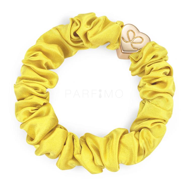 By Eloise London Silk Scrunchie Gold Heart Elastico per capelli donna 1 pz Tonalità Mellow Yellow