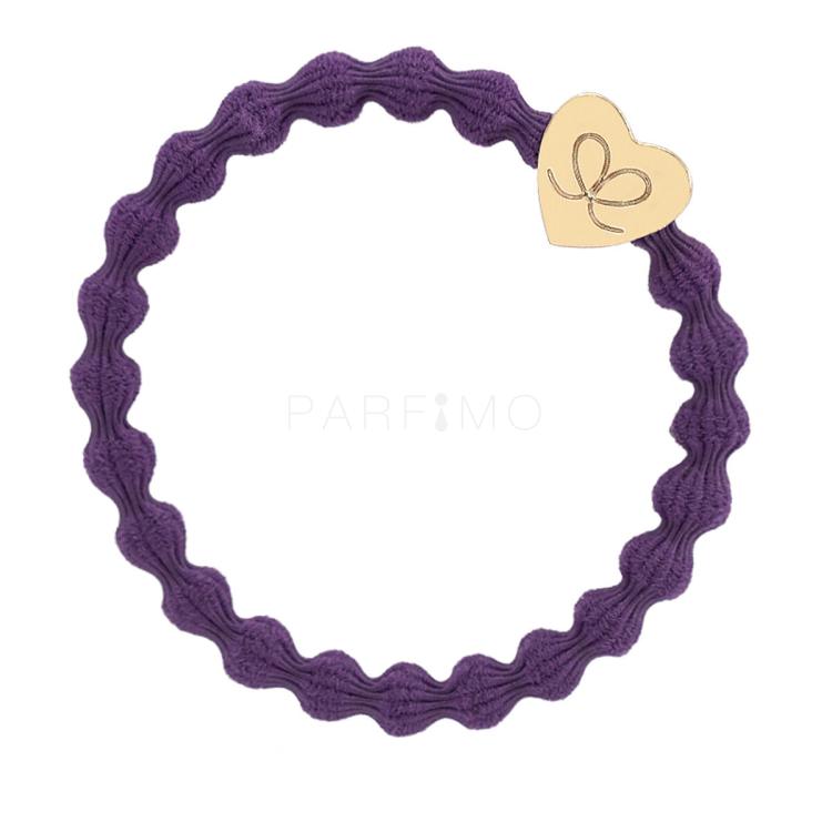 By Eloise London Gold Heart Elastico per capelli donna 1 pz Tonalità Purple