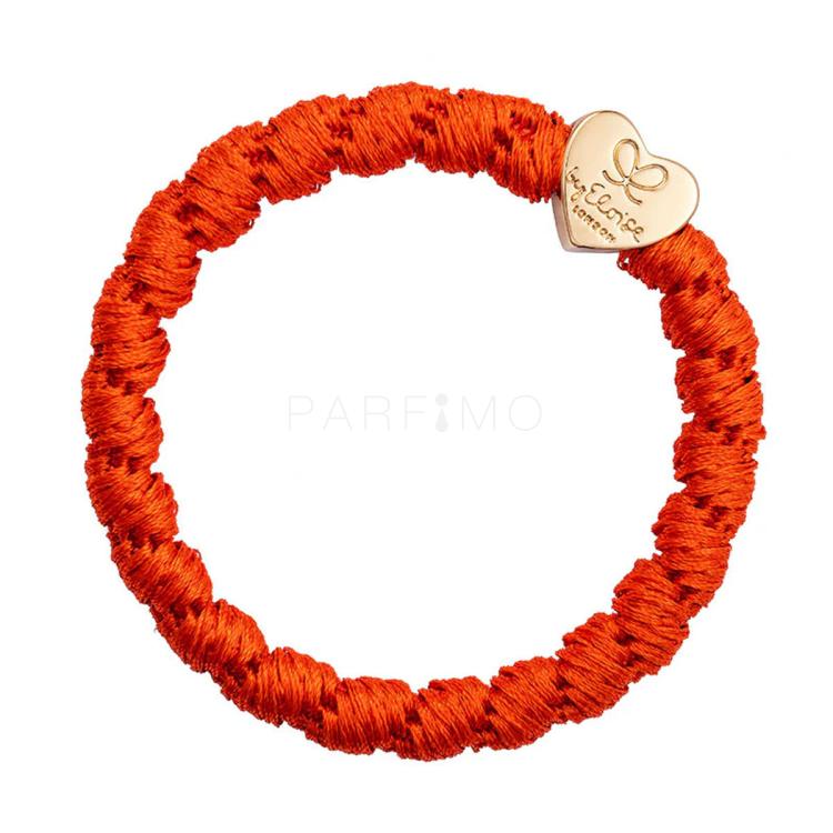 By Eloise London Woven Gold Heart Elastico per capelli donna 1 pz Tonalità Red Orange