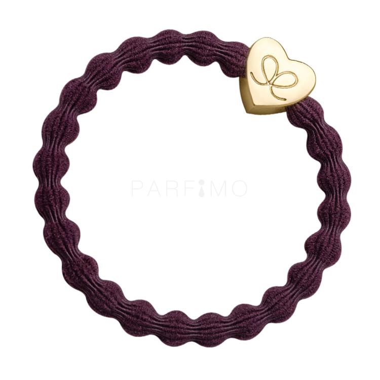 By Eloise London Gold Heart Elastico per capelli donna 1 pz Tonalità Plum