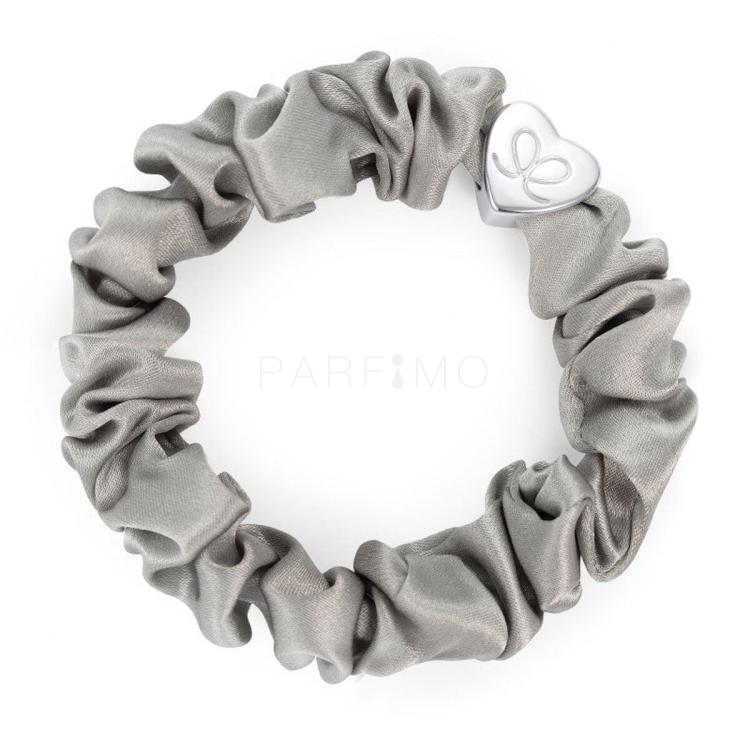 By Eloise London Silk Scrunchie Silver Heart Elastico per capelli donna 1 pz Tonalità Moonlight