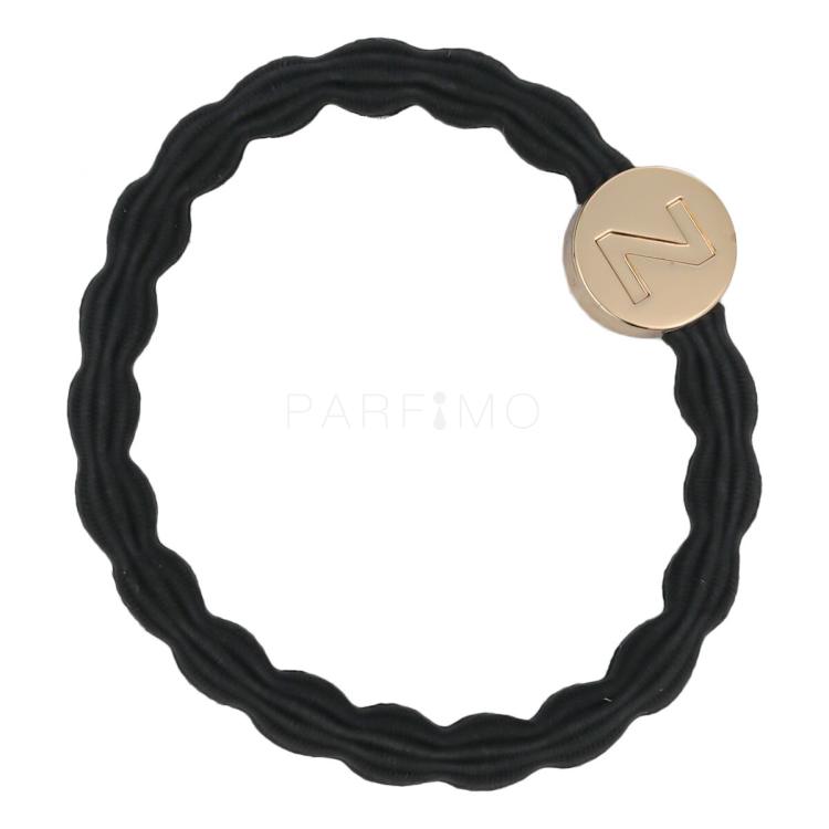 By Eloise London Letter Charms Gold Elastico per capelli 1 pz Tonalità Z Black