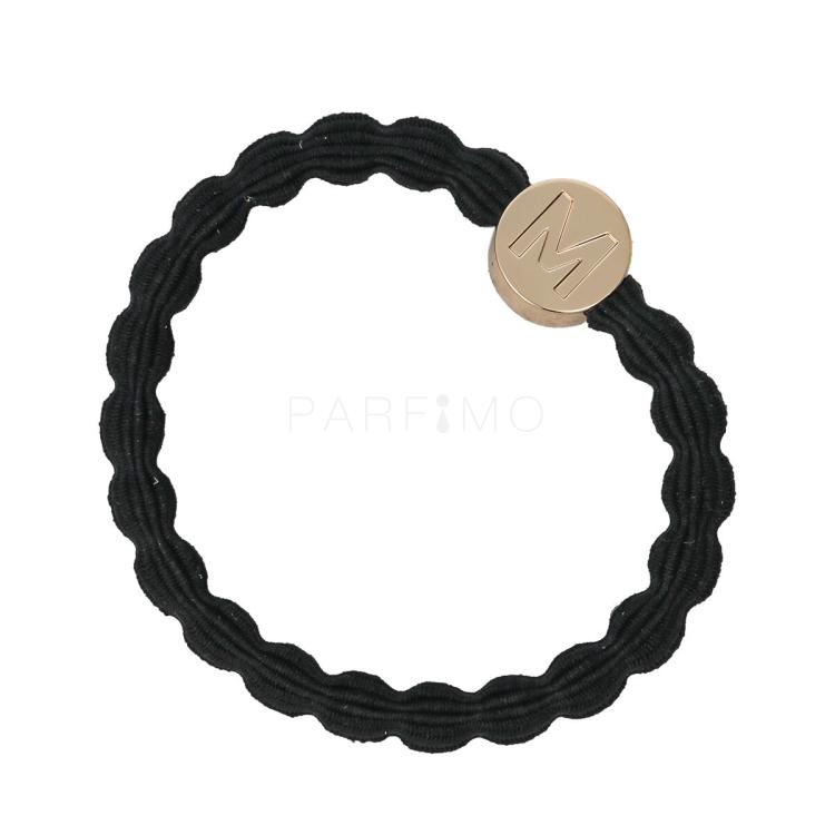 By Eloise London Letter Charms Gold M Elastico per capelli 1 pz Tonalità Black