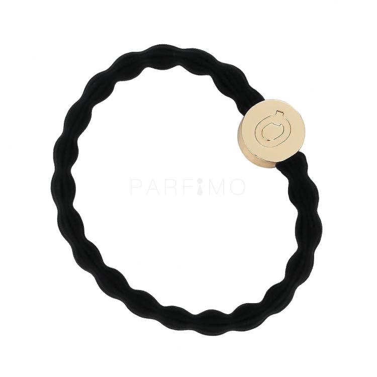 By Eloise London Letter Charms Gold Q Elastico per capelli 1 pz Tonalità Black