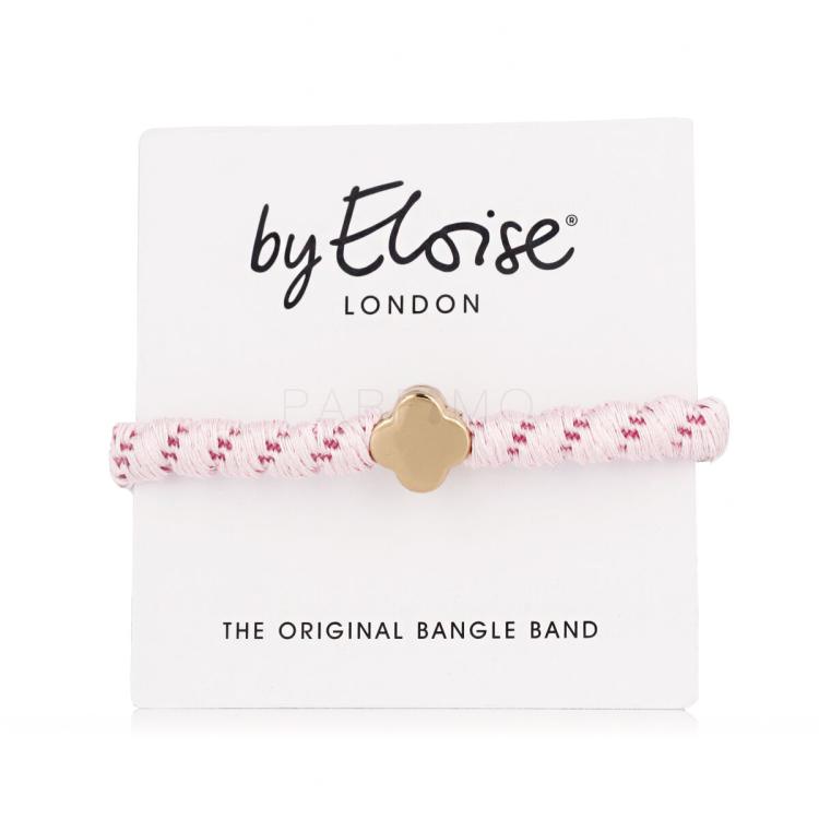 By Eloise London Woven Gold Quatrefoil Soft Pink Elastico per capelli donna 1 pz Tonalità Soft Pink