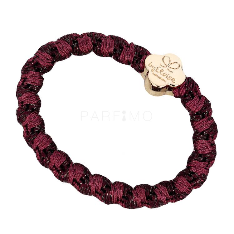 By Eloise London Woven Gold Quatrefoil Elastico per capelli donna 1 pz Tonalità Plum