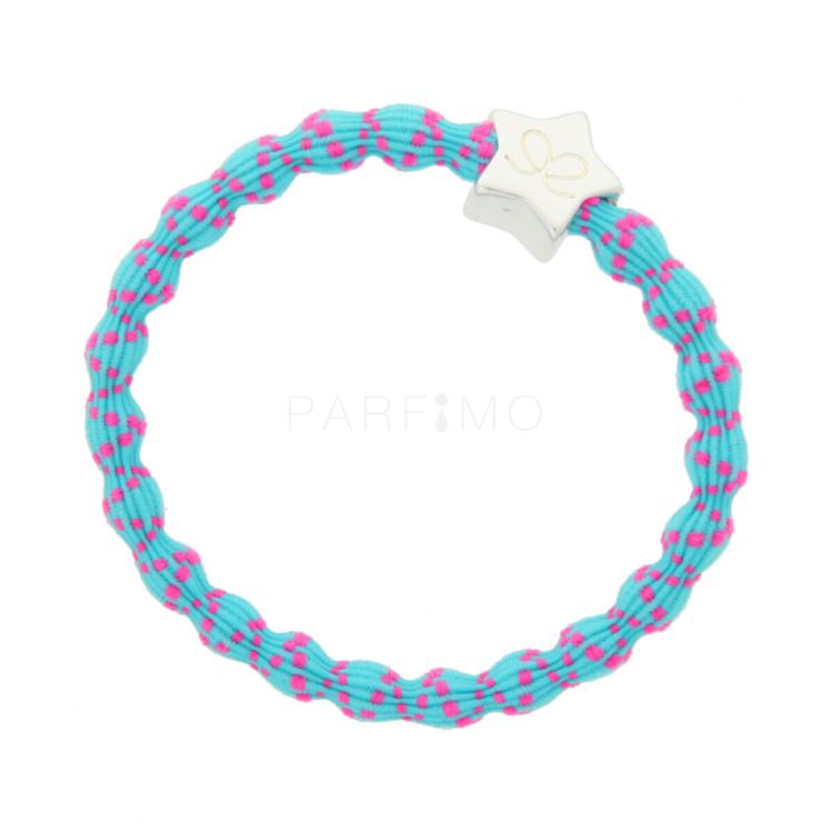 By Eloise London Silver Star Elastico per capelli donna 1 pz Tonalità Neon Pink on Neon Blue
