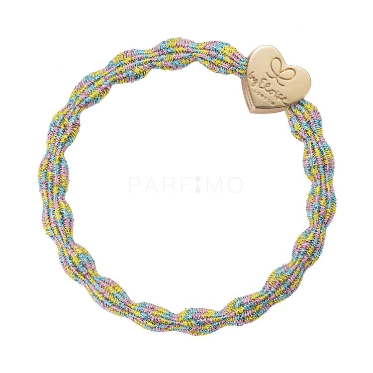 By Eloise London Metallic Gold Heart Elastico per capelli donna 1 pz Tonalità Candy