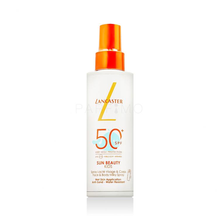 Lancaster Sun Beauty Face &amp; Body Milky Spray SPF50+ Protezione solare corpo bambino 150 ml