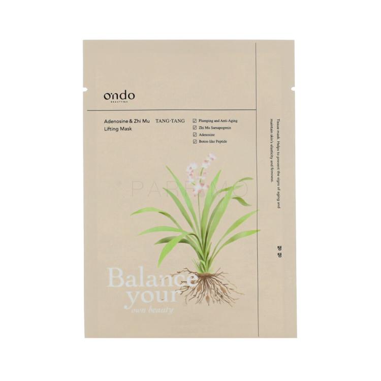 Ondo Beauty 36.5 TANG-TANG Adenosine &amp; Zhi Mu Lifting Mask Maschera per il viso 25 g