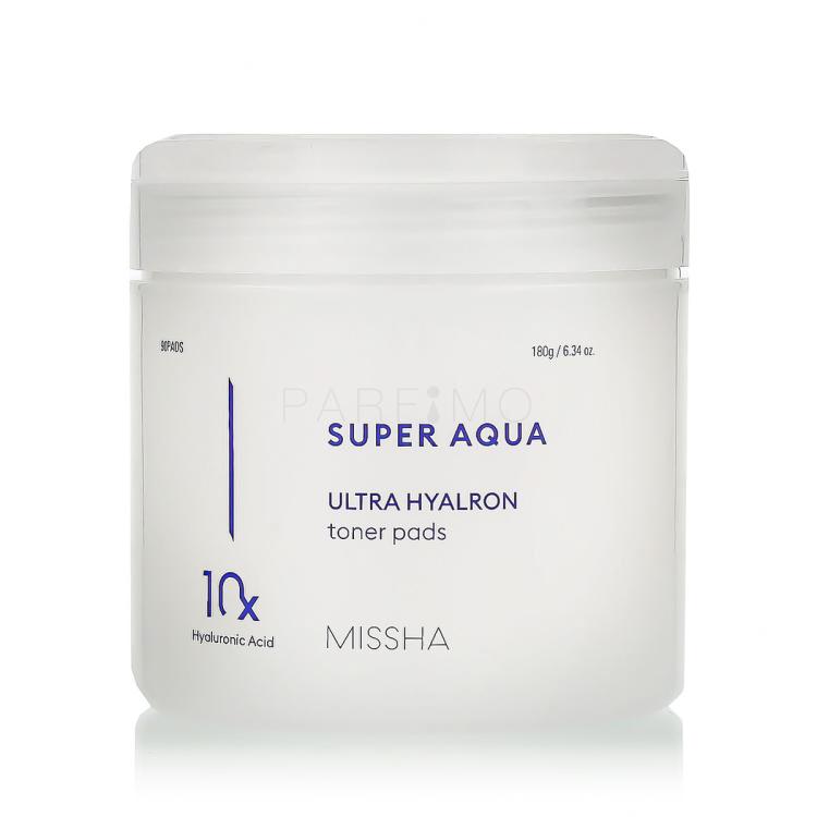 Missha Super Aqua Ultra Hyalron Toner Pads Salviettine detergenti 90 pz