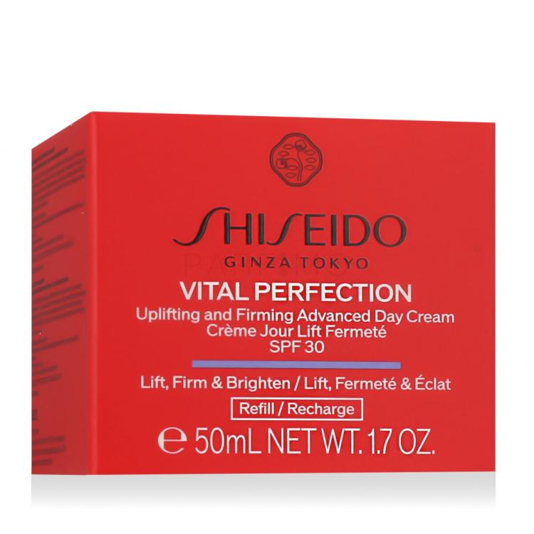 Shiseido Vital Perfection Uplifting &amp; Firming Advanced Day Cream SPF30 Crema giorno per il viso donna Ricarica 50 ml