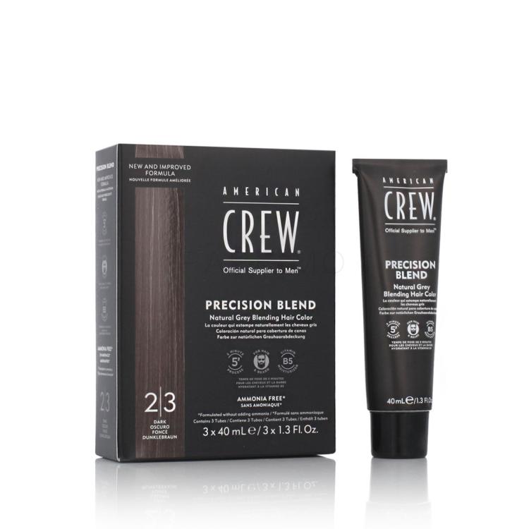 American Crew Precision Blend Natural Grey Blending Hair Color Tinta capelli uomo 120 ml Tonalità 2-3 Dark
