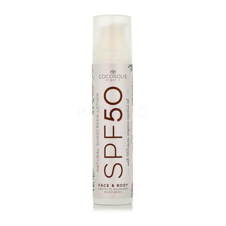 COCOSOLIS Natural Sunscreen Lotion Face &amp; Body SPF50 Protezione solare corpo 100 ml