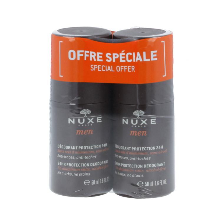 NUXE Men 24HR Protection Deodorant Deodorante uomo 2x50 ml