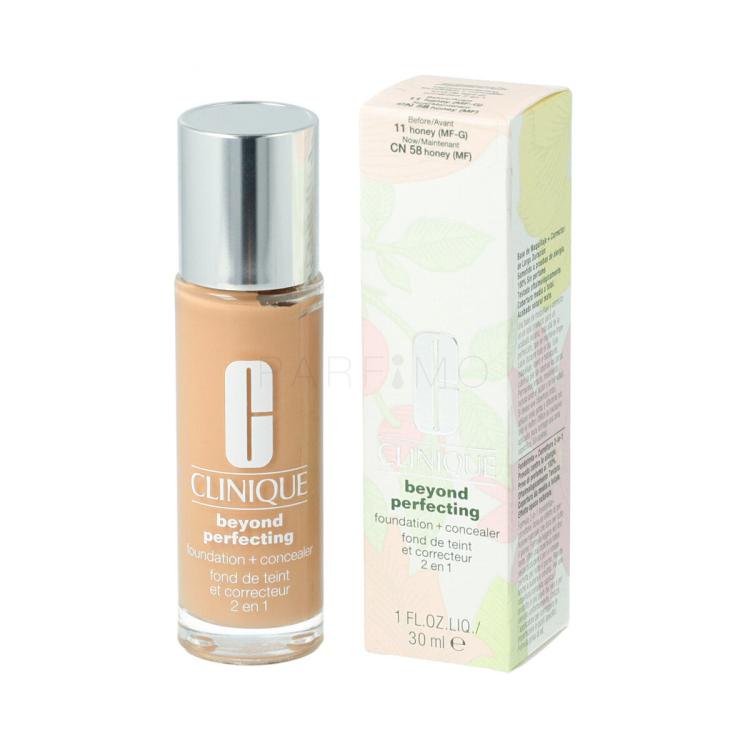 Clinique Beyond Perfecting Foundation + Concealer Fondotinta donna 30 ml Tonalità 11 Honey MF-G