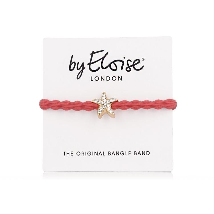 By Eloise London Bling Charms Starfish Elastico per capelli donna 1 pz Tonalità Coral